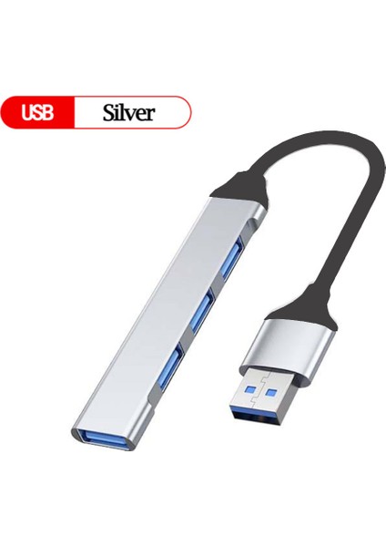 USB C Hub USB 3.0 Hub Tip C 4 Bağlantı Noktalı Çoklu Splitter Adaptörü Otg Macbook Hub Pro 13 15 Hava Mi Pro Huaweı Bilgisayar Aksesuarları (Yurt Dışından)