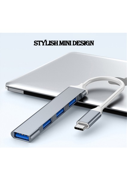 USB C Hub USB 3.0 Hub Tip C 4 Bağlantı Noktalı Çoklu Splitter Adaptörü Otg Macbook Hub Pro 13 15 Hava Mi Pro Huaweı Bilgisayar Aksesuarları (Yurt Dışından)