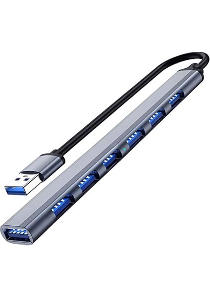 USB Hub Tip C 3 0 Usb-A Hub Splitter 7 Port Usb3.0/2.0 Usb-C Pd Yüksek Hızlı Veri Transferi Pc Dizüstü Macbook Aksesuarları (Yurt Dışından)