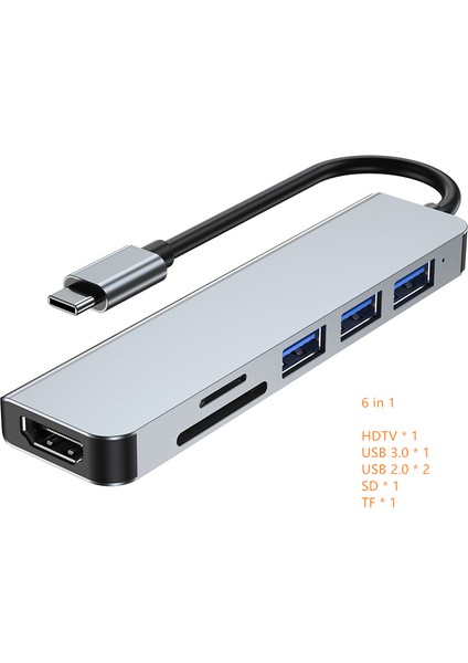 Rankman USB C Hub 4K Hdtv USB 3.0 2.0 Tip C MacBook iPhone 15 Için Şarj Dock'u Samsung S20 Dex Ps5 iPad Tv Nintendo Anahtarı (Yurt Dışından)