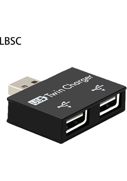 Lbsc Hub USB 2 In 1 Bilgisayar 2 Port Dişi USB Hub Adaptörü Dönüştürücü USB 2.0 Splitter Şarj Aksesuarları Telefon Dizüstü Pc Için (Yurt Dışından)