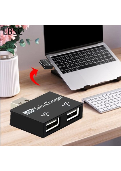 Lbsc Hub USB 2 In 1 Bilgisayar 2 Port Dişi USB Hub Adaptörü Dönüştürücü USB 2.0 Splitter Şarj Aksesuarları Telefon Dizüstü Pc Için (Yurt Dışından) fiyatları