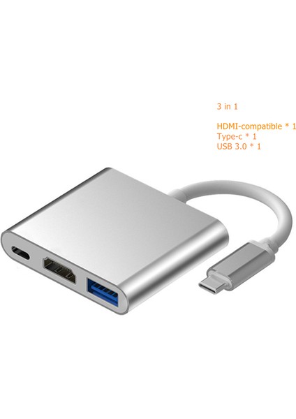 Rankman USB C Hub 4K Hdtv VGA Tip C USB 3.0 MacBook iPad Nintendo Anahtarı iPhone 15 Samsung S20 Dex Xiaomi 12 Tv Ps5 Için Dock (Yurt Dışından)