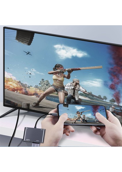 Rankman USB C Hub 4K Hdtv VGA Tip C USB 3.0 MacBook iPad Nintendo Anahtarı iPhone 15 Samsung S20 Dex Xiaomi 12 Tv Ps5 Için Dock (Yurt Dışından)