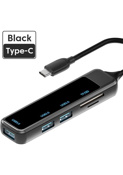 Olaf Tip C Hub USB Hub 3.0 6-Ports Splitter USB Hub Adaptörü Genişletme Dock Otg Adaptörü Pc Mackbook Bilgisayar Aksesuarları (Yurt Dışından)