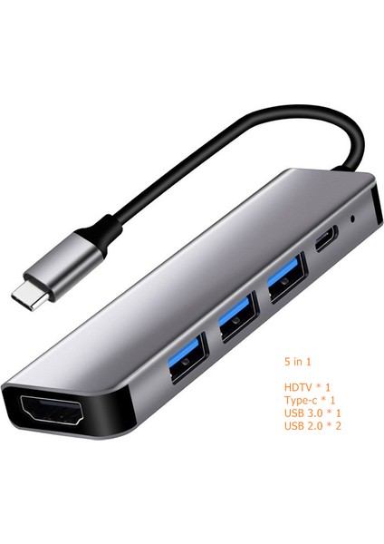 Rankman USB C Hub 4K Hdtv USB 3.0 2.0 Tip C MacBook iPhone 15 Için Şarj Dock'u Samsung S20 Dex Ps5 iPad Tv Nintendo Anahtarı (Yurt Dışından)