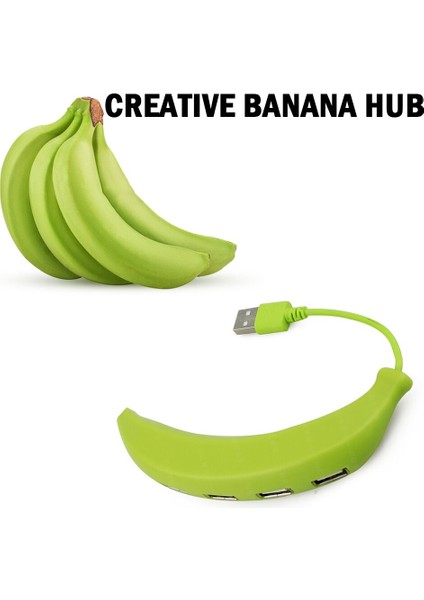 Çok Güzel Komik Muz Şekli Tasarım USB 2.0 4 Bağlantı Noktalı Hub, Taşınabilir Yaratıcı Genişletici, Pc Mac Dizüstü Bilgisayar Için Uygun (Yurt Dışından) modelleri