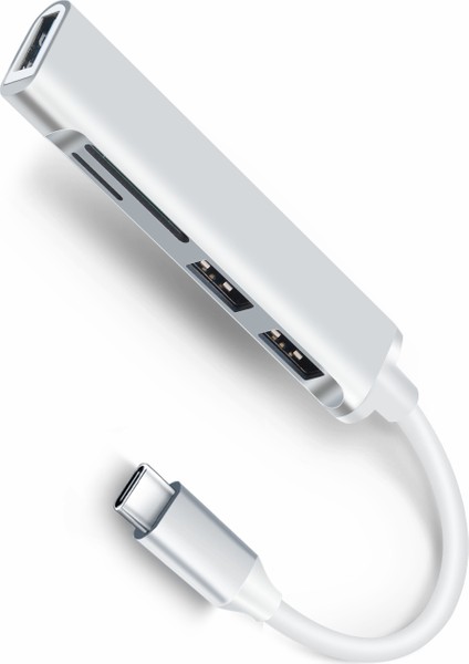 Tip C Hub Yüksek Hızlı USB 3.0 Hub Splitter Kart Okuyucu Multiport ile Macbook Bilgisayar Aksesuarları Için Sd Tf Bağlantı Noktaları Hub USB (Yurt Dışından)