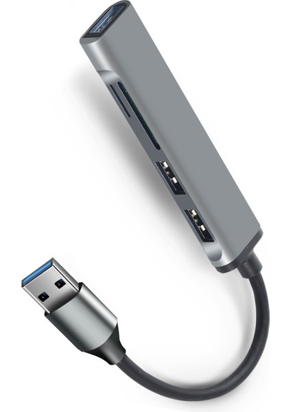 Tip C Hub Yüksek Hızlı USB 3.0 Hub Splitter Kart Okuyucu Multiport ile Macbook Bilgisayar Aksesuarları Için Sd Tf Bağlantı Noktaları Hub USB (Yurt Dışından)
