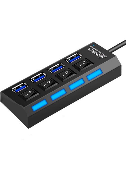 USB Ayırıcı Çok Fonksiyonlu Arayüz Hub Hub Dizüstü Çok Amaçlı U Disk Soket Uzatma Ayırıcı (Yurt Dışından)