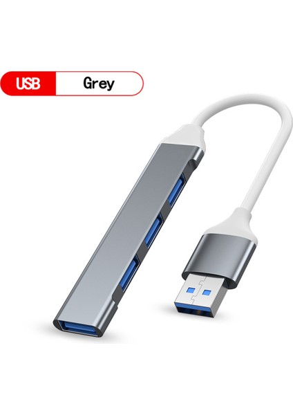 USB 3.0 Hub USB Hub 4 Bağlantı Noktalı Yüksek Hızlı Tip C Splitter Pc Bilgisayar Aksesuarları Için 5 Gbps Çoklu Bağlantı Noktası Hub 4 USB 3.0 2.0 Bağlantı Noktaları (Yurt Dışından)