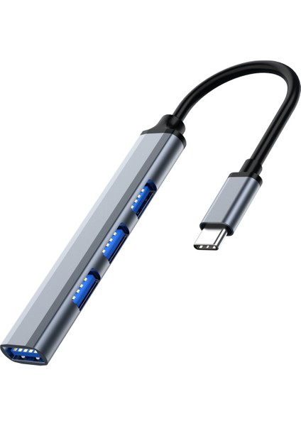 7 Port USB 3.0 Tip C Hub Genişletici Splitter Yüksek Hızlı Otg Adaptör Yerleştirme Istasyonu Dizüstü Bilgisayar Sabit Disk Fare Klavye (Yurt Dışından)