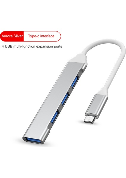 USB C Hub 3.0 Tip C 3.1 4 Bağlantı Noktalı Çoklu Splitter Adaptörü Otg Xiaomi Lenovo Macbook Pro 13 15 Hava Pro Pc USB 3.0 2.0 Bağlantı Noktası Durab (Yurt Dışından)