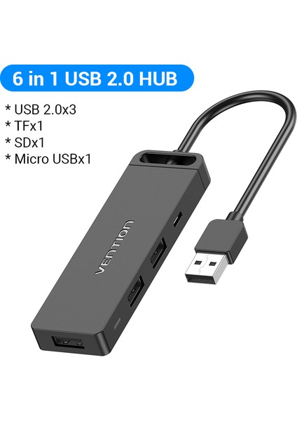 Vention USB Hub 3.0 Çoklu USB Splitter 4 USB Bağlantı Noktası 3.0 2.0 Mikro Şarj Gücü ile Lenovo Xiaomi Macbook Pro Pc Hub C USB 3 0 (Yurt Dışından)