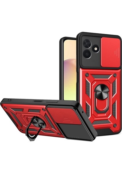 Realme C53 Kılıf Yüzüklü Sürgülü Kamera Korumalı Pars