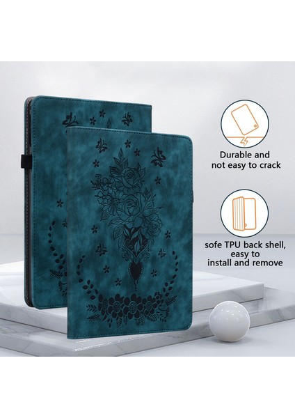 Deri Tablet Kılıfı Samsung Galaxy Tab A9 Plus 11 Darbeye Dayanıklı Koruyucu Tablet Kılıfı (Yurt Dışından)