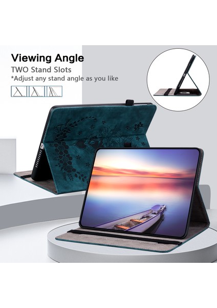 Deri Tablet Kılıfı Samsung Galaxy Tab A9 Plus 11 Darbeye Dayanıklı Koruyucu Tablet Kılıfı (Yurt Dışından)