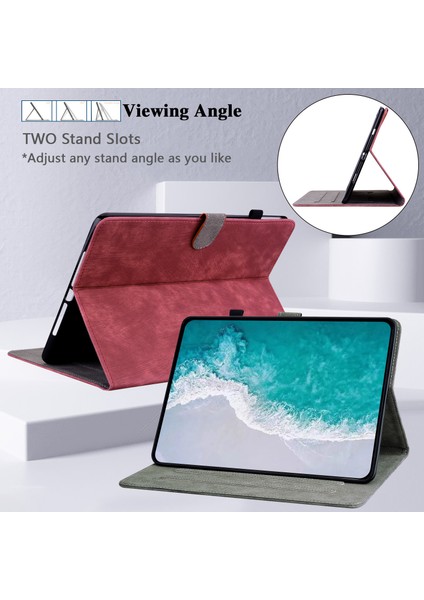 Deri Tablet Kılıfı Ipad Pro 12.9 2018/2020/2021/20220 Darbeye Dayanıklı Koruyucu Tablet Kılıfı (Yurt Dışından)