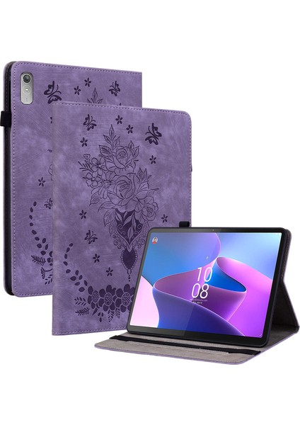 Deri Tablet Kılıfı Lenovo Tab M10 Plus 10.6 (3rd Gen) Darbeye Dayanıklı Koruyucu Tablet Kılıfı (Yurt Dışından)