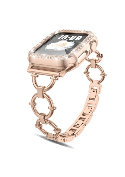 Iwatch 42/44/45MM Için Metal Zincir Kayış, Apple Watch Serisi 8/7/6/5/4/3/2/1/se Saat Kayışı (Yurt Dışından)