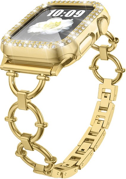 Apple Watch Için Metal Zincir Kayış 22MM, Apple Watch Serisi 8/7/6/5/4/3/2/1/se Saat Kayışı (Yurt Dışından)