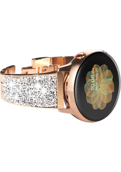 Samsung Galaxy Watch 3/active3/active 2 22MM Için Elmas Metal Zincir Kayış (Yurt Dışından)