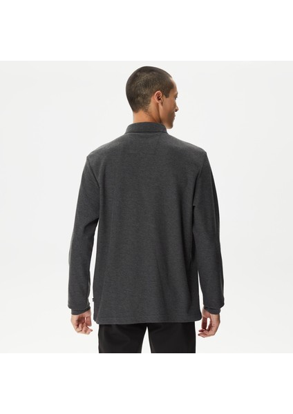 Nautıca Erkek Gri Classıc Fıt Uzun Kollu Polo K37351T.00E