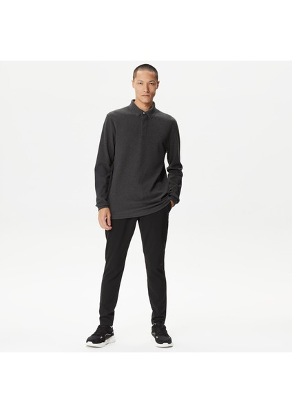 Nautıca Erkek Gri Slım Fıt Uzun Kollu Desenli Polo K37015T.00E modelleri