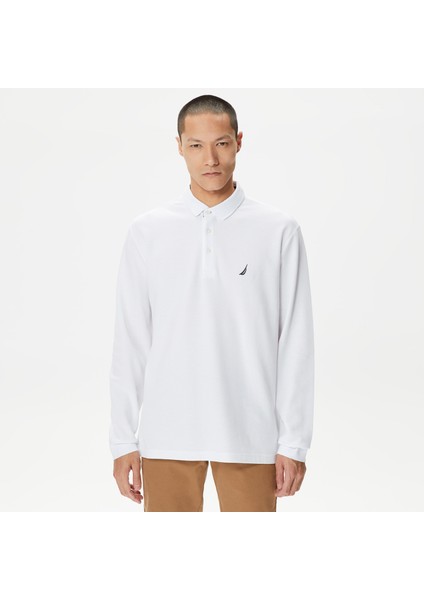 Nautıca Erkek Beyaz Classıc Fıt Uzun Kollu Polo K37351T.1BW
