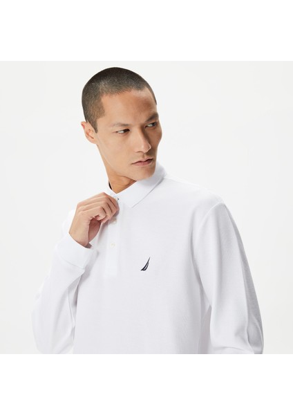 Nautıca Erkek Beyaz Classıc Fıt Uzun Kollu Polo K37351T.1BW fırsatları