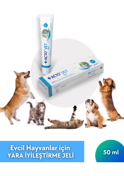 Vet Gel 50 ml Evcil Hayvanlar Için Yara Iyileştirme Jeli