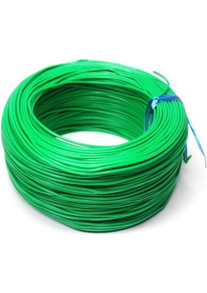 100 Metre Tek Damarlı Montaj Kablosu 24 Awg - Yeşil