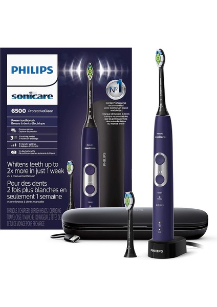 Sonicare Protectorclean 6500 Şarjlı Elektrikli Diş Fırçası - Mor
