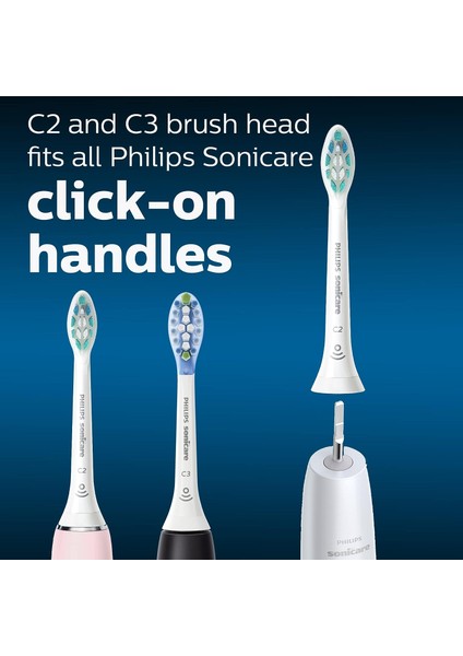 Sonicare Diş Fırçası Başlıkları, C3 Premium ve C2 Optimal - HX9023/69