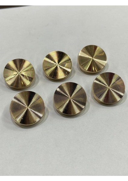 Hırka ve Yelek Düğmesi Hipnoz Model Özel Kaplama 6'lı Set Gold 1,8 cm