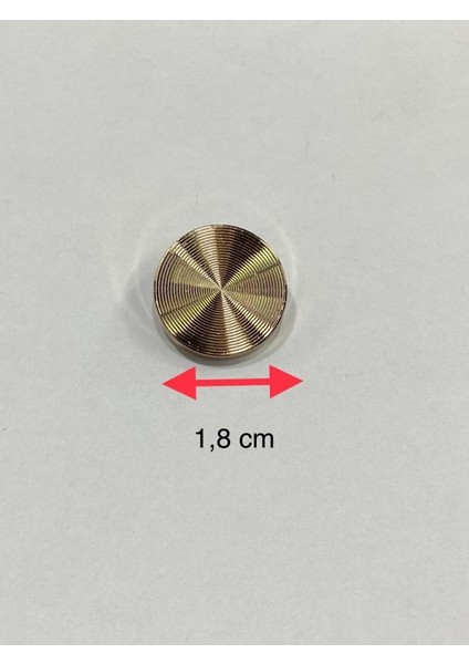 Hırka ve Yelek Düğmesi Hipnoz Model Özel Kaplama 6'lı Set Gold 1,8 cm