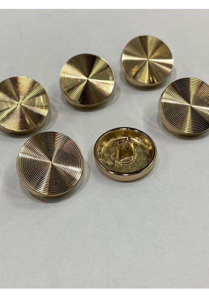 Hırka ve Yelek Düğmesi Hipnoz Model Özel Kaplama 6'lı Set Gold 1,8 cm