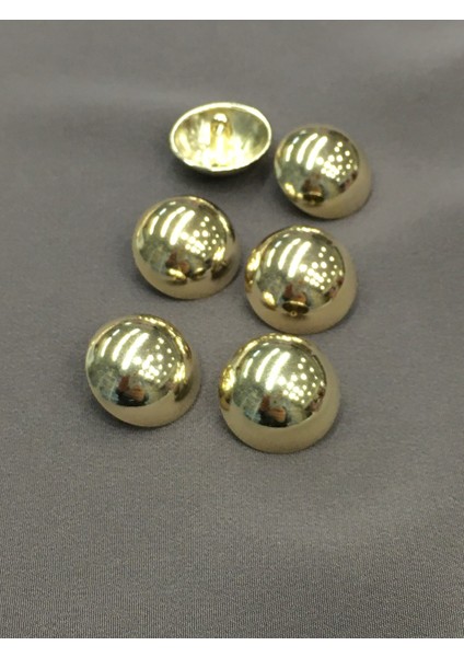 Trençkot Ceket Düğmesi Takımı Bombeli Gold 6'Lı Set 2 cm modelleri