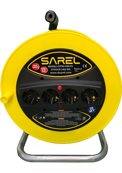 Termal Sigortalı 3*2.5 Mm^2 20 mt Makaralı Uzatma Kablosu modelleri