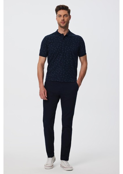 Robert 1 Erkek Dokuma Pantolon Koyu Lacivert