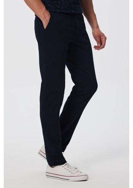 Robert 1 Erkek Dokuma Pantolon Koyu Lacivert modelleri