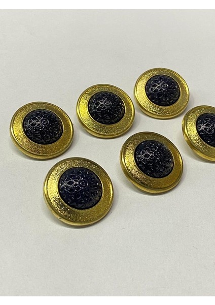 Kaban ve Trençkot Düğmesi -Plastik Gold ve Çerçeve 6'lı -2,5 cm fiyatları