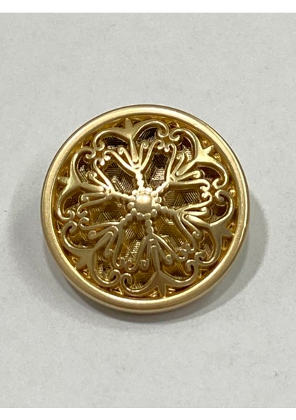 Kaban Pardesü Düğmesi, Tasarım Düğme , Özel Kaplama Düğme Mat Gold 6'Lı Set