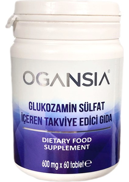 Glukozamin Sülfat Takviye Edici Gıda 600 mg 60 Tablet