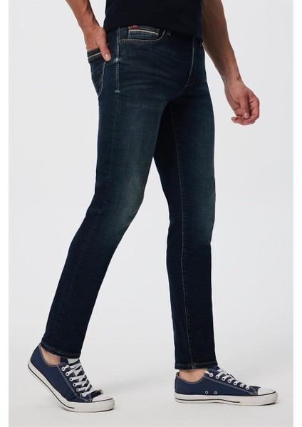 Jagger Normal Bel Dar Kesim Düz Paça Mavi Erkek Jean Pantolon modelleri