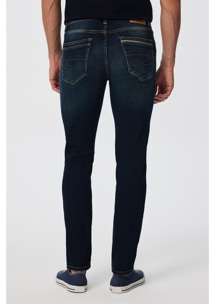 Jagger Normal Bel Dar Kesim Düz Paça Mavi Erkek Jean Pantolon fırsatları