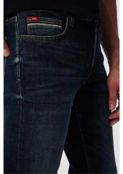 Jagger Normal Bel Dar Kesim Düz Paça Mavi Erkek Jean Pantolon indirimleri