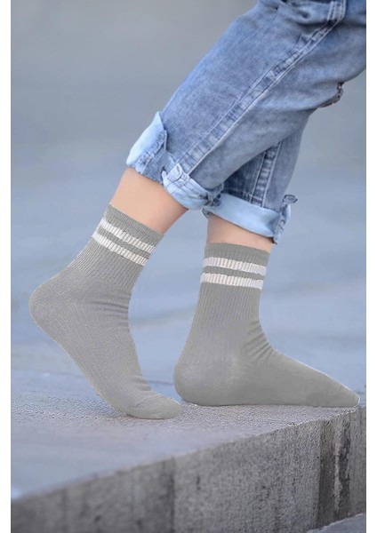 Çizgili Tenis Çorabı Kolej Çorap Unisex 2 Adet fiyatları