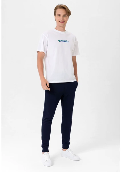 Erkek Baskılı Oversize T-Shirt