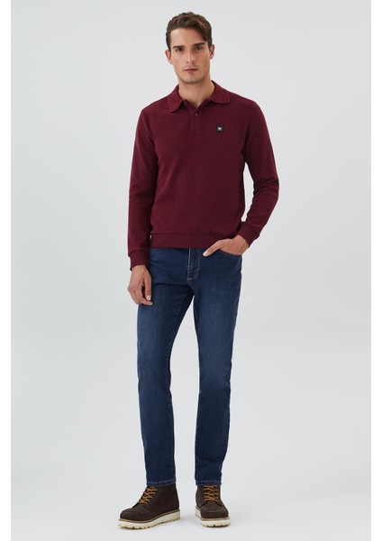 Newblend Erkek Sweatshırt Bordo